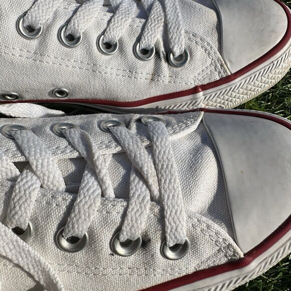 Converse Shoes Mens Size 6‎ Low Top Unisex All Star White Casual Sneakers - Picture 5 of 11